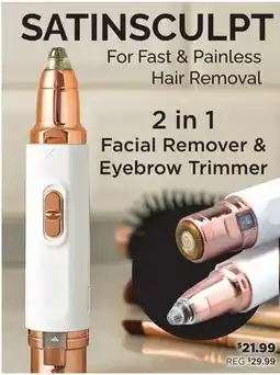 Showcase 2 in 1 Facial Remover & Eyebrow Trimmer offer