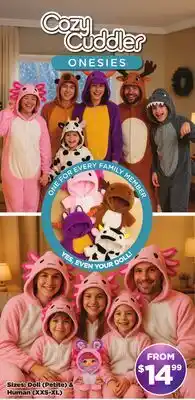 Showcase Cozy Cuddler Onesies offer
