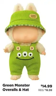 Showcase Green Monster Overalls & Hat offer