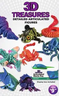 Showcase 3D TREASURES DETAILED ARTICULATED FIGURES offer