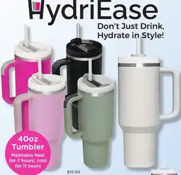 Showcase HydriEase 40oz Tumbler offer