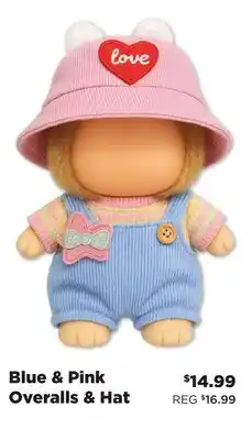 Showcase Blue & Pink Overalls & Hat offer