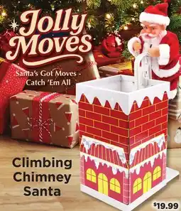 Showcase Jolly Moves: Santa Claus Toy Climbing Chimney offer