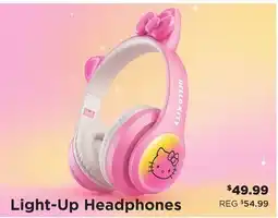 Showcase Hello Kitty Sanrio Wireless Light-Up Bluetooth Headphones offer