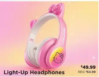 Showcase Hello Kitty Sanrio Wireless Light-Up Bluetooth Headphones offer