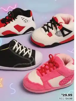 Showcase Plush Sneaker Slippers offer