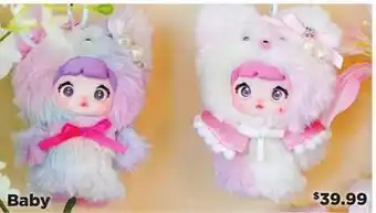 Showcase Nommi Baby Series Kawaii Plush Doll Hanger Blind Box offer