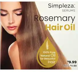 Showcase Rosemary Hair Oil offer