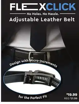 Showcase Flex Click Adjustable Leather Belt offer