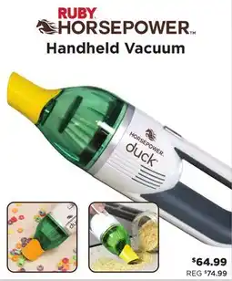 Showcase RUBY HORSEPOWER Handheld Vacuum offer