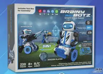 Showcase Brainy 3 in 1 Botz offer