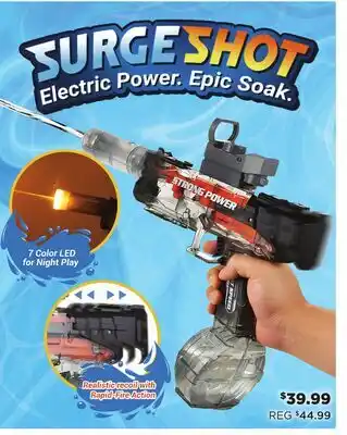 Showcase SurgeShot: Rechargeable Automatic Water Blaster Gun offer