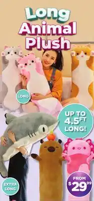 Showcase Long Animal Plush offer