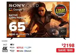 Visions Electronics 120Hz PANEL XR80 4K Smart TV65 offer