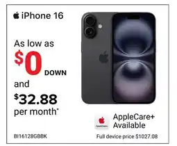 Visions Electronics iPhone 16 AppleCare + offer