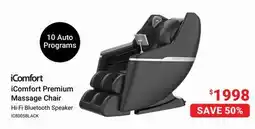Visions Electronics iComfort Premium Massage Chair offer