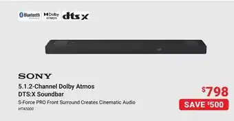 Visions Electronics 5.1.2-Channel Dolby Atmos DTS:X Soundbar offer