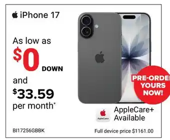 Visions Electronics iPhone AppleCare + offer