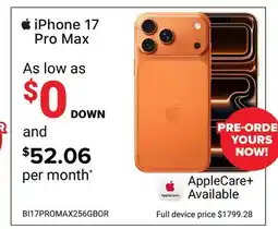 Visions Electronics iPhone 17 Pro Max offer