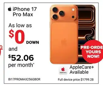 Visions Electronics iPhone 17 Pro Max offer
