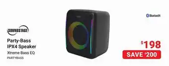 Visions Electronics Soundstage Party-Bass IPX4 Speaker offer