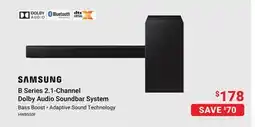 Visions Electronics B Series 2.1-Channel Dolby Audio Soundbar System offer