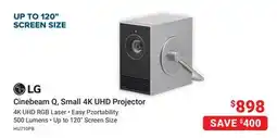 Visions Electronics Cinebeam Q, Small 4K UHD Projector offer