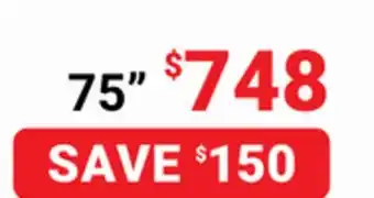Visions Electronics 75 QLED QD6QF 4K Smart TV offer