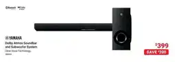 Visions Electronics YAMAHA Dolby Atmos Soundbar and Subwoofer System offer
