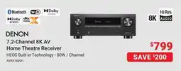 Visions Electronics DENON 7.2-Channel 8K AV Home Theatre Receiver offer