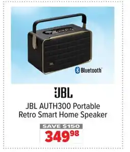 2001 Audio Video JBL AUTH300 Portable Retro Smart Home Speaker offer
