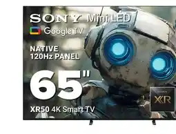 Visions Electronics SONY Mini LED Google TV NATIVE 120Hz PANEL XR50 4K Smart TV offer
