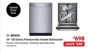Visions Electronics 24 100 Series Premium Bar Handle Dishwasher offer