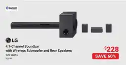 Visions Electronics 4.1-Channel Soundbar with Wireless Subwoofer and Rear Speakers offer