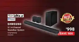 Visions Electronics SAMSUNG 9.1.4-Channel Soundbar System offer