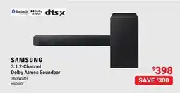 Visions Electronics SAMSUNG 3.1.2-Channel Dolby Atmos Soundbar offer