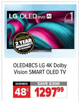 2001 Audio Video OLED48C5 LG 48 4K Dolby Vision SMART OLED TV offer