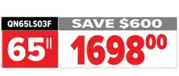 2001 Audio Video QN65LS03F SAMSUNG 65 THE FRAME offer
