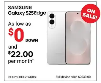 Visions Electronics SAMSUNG Galaxy S25Edge offer