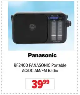 2001 Audio Video RF2400 PANASONIC Portable AC/DC AM/FM Radio offer