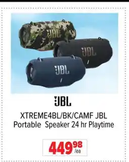 2001 Audio Video XTREME4BL/BK/CAMF JBL Portable Speaker 24 hr Playtime offer