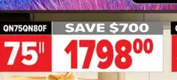 2001 Audio Video QN75QN80F SAMSUNG 75 Neo QLED 4K offer