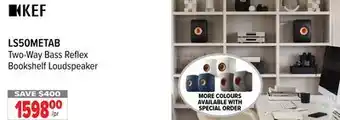 2001 Audio Video LS50METAB KEF Two-Way Bass Reflex Bookshelf Loudspeaker offer
