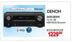 2001 Audio Video DENON AVRX2800H 7.2 Ch. 8K HDR HEOS Receiver offer