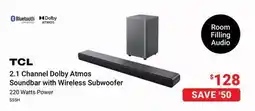 Visions Electronics 2.1 Channel Dolby Atmos Soundbar with Wireless Subwoofer offer