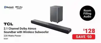 Visions Electronics 2.1 Channel Dolby Atmos Soundbar with Wireless Subwoofer offer