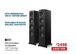 Visions Electronics KEF HiFi Uni-Q Meta Loudspeaker offer
