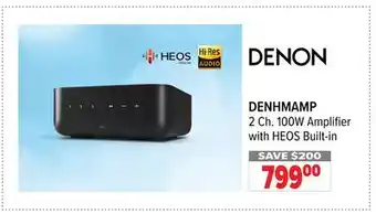 2001 Audio Video DENHMAMP 2 Ch. 100W Amplifier with HEOS offer