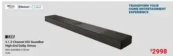 Visions Electronics 5.1.2-Channel XIO Soundbar High-End Dolby Atmos offer