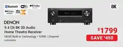Visions Electronics HEOS Built-in Technology 9.4 Ch 8K 3D Audio Home Theatre Receiver offer